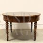 Antique extendable walnut table from the Louis Philippe period, Italy 19th century