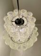 Grande lampadario di Toni Zuccheri per Venini con tubi in vetro di Murano lavorato