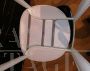 Sedia in stile Lara di Cattelan in cuoio bianco, anni 2000