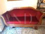 Divano Carlo X in velluto rosso