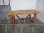 Banco da lavoro in legno chiaro di abete, anni '40