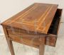 Scrittoio tavolino console antica di epoca Luigi XVI in noce intarsiato, Italia '700