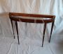 Consolle in stile antico '800 con piano in marmo e gambe a spillo