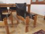 Afra e Tobia Scarpa - set tavolo allungabile Mou + 4 sedie Monk, anni '70