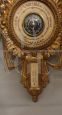 Barometro in legno dorato stile Luigi XVI