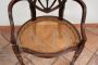 Poltrona antica in massello di mogano intagliato, Inghilterra XIX secolo