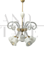 Lampadario da soffitto Barovier e Toso in vetro di Murano, anni '40                            
