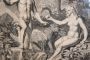 Adamo ed Eva - incisione antica di Gerard Hoet, XVII secolo