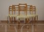Set di 6 sedie da pranzo di Vittorio Dassi, modernariato italiano                            