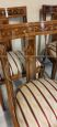 Set di 4 sedie a gondola antiche intarsiate