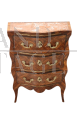 Piccola cassettiera antica stile Luigi XV dei primi del '900                            
