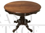 Piccolo tavolo ovale antico in mogano dell'800