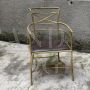 Poltrona vintage in ottone, Italia anni '60