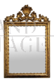 Specchiera antica Luigi XVI Napoletana in legno dorato e intagliato                            