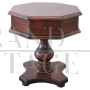 Tavolino da salotto basso ottagonale, anni '80                            