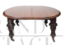 Tavolo antico Vittoriano allungabile in massello di mogano, XIX secolo