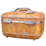 Valigetta beauty case vintage American Tourister marrone anni '60                            