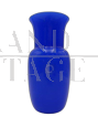 Vaso Carlo Nason in vetro di Murano opalino incamiciato blu                            