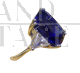 Anello di platino con tanzanite e diamanti                            