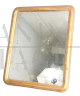 Antica specchiera dell'800 in foglia oro con specchio al mercurio                            