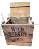 Cassa in legno Wild Turkey vintage americana                            