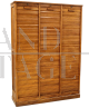 Classificatore schedario archivio da ufficio a serranda tripla in rovere                            