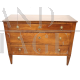 Comò antico del '700 -Luigi XVI in noce massello con maniglie leonine                            