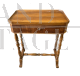 Comodino tavolino antico Luigi Filippo con cassetto                            
