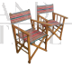 Coppia di sedie vintage pieghevoli da giardino, anni '70                            