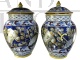 Coppia di vasi in ceramica Crestoni di Girolamo anni '20 - '30