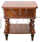 Piccolo comodino antico con cassetto in noce del XIX secolo                            