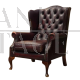 Poltrona Chesterfield bordeaux originale                            