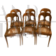 Set di 6 sedie Biedermeier inizio '800