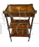 Tavolino antico Napoleone III a tre ripiani                            