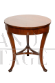Tavolino antico Luigi XVI Napoletano in radica di noce, XVIII secolo                            