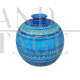 Vaso blu della collezione Rimini di Aldo Lond per Bitossi, anni '60                            