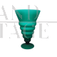 Vaso in vetro di Murano verde di Michielotto, anni '60                            