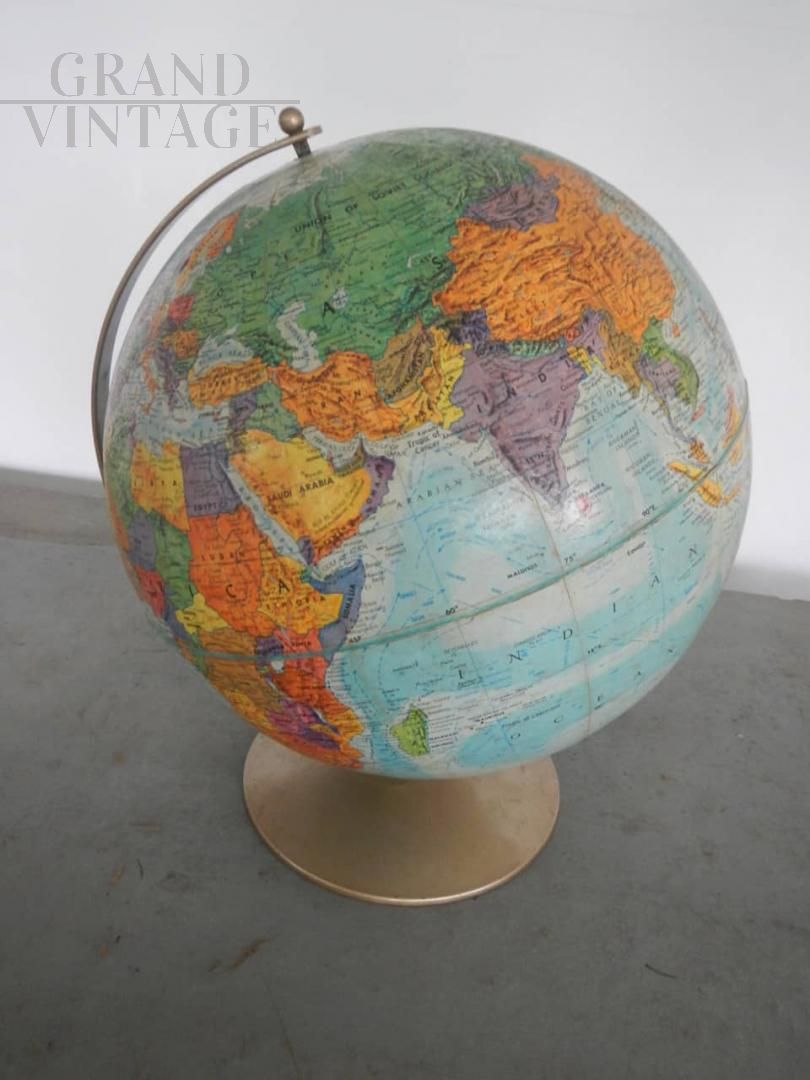 Mappamondo vintage anni '50, Replogle Globes, USA