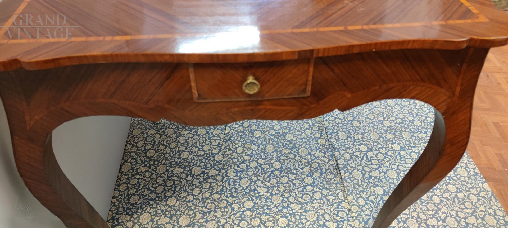 Tavolo da gioco apribile / contenitore, fine '800 inglese originale in  legno
