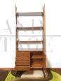 Libreria modulare vintage a una campata in teak