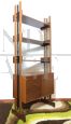 Libreria modulare vintage a una campata in teak