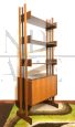 Libreria modulare vintage a una campata in teak