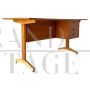 Scrivania in teak degli anni '60 nello stile di Gianfranco Frattini                            