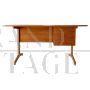 Scrivania in teak degli anni '60 nello stile di Gianfranco Frattini                            