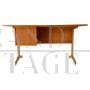 Scrivania in teak degli anni '60 nello stile di Gianfranco Frattini