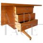 Scrivania in teak degli anni '60 nello stile di Gianfranco Frattini                            