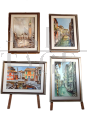 Bruno Introvigne - Set di dipinti di Venezia                            