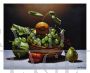 Dipinto Cesto con frutta di Ciccone, olio realista su tela 