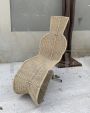 Chaise Longue Speed ​di Tom Dixon in ferro battuto e rattan                            