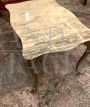 Tavolino stile barocco anni '60 con piano in marmo
